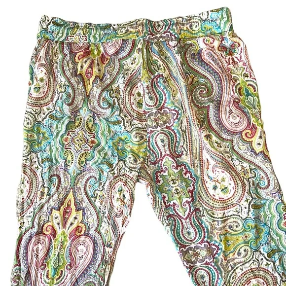 RARE NWT Zara Home Beach Collection Paisley Lounge Pajama Pants - M